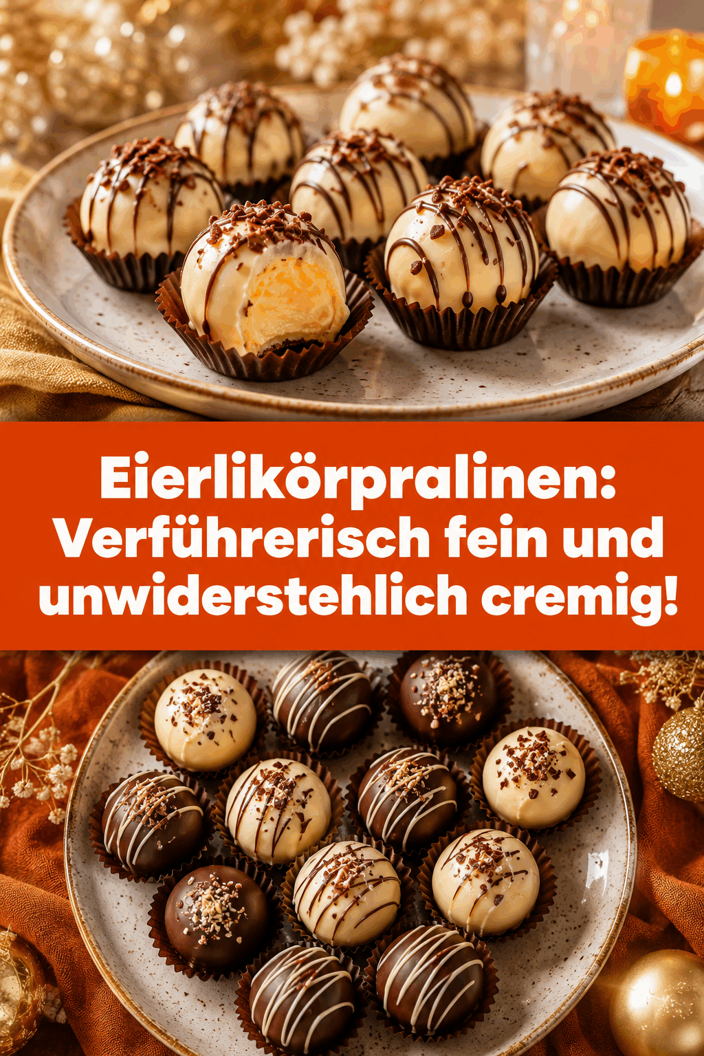 Eierlikörpralinen: Verführerisch fein und unwiderstehlich cremig!