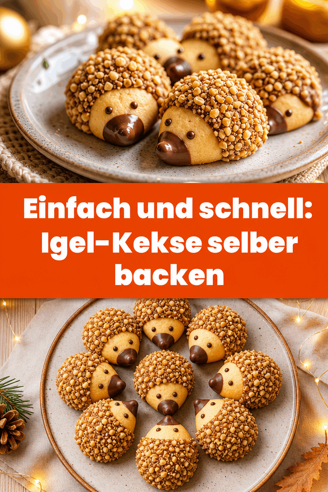 Einfach und schnell: Igel-Kekse selber backen