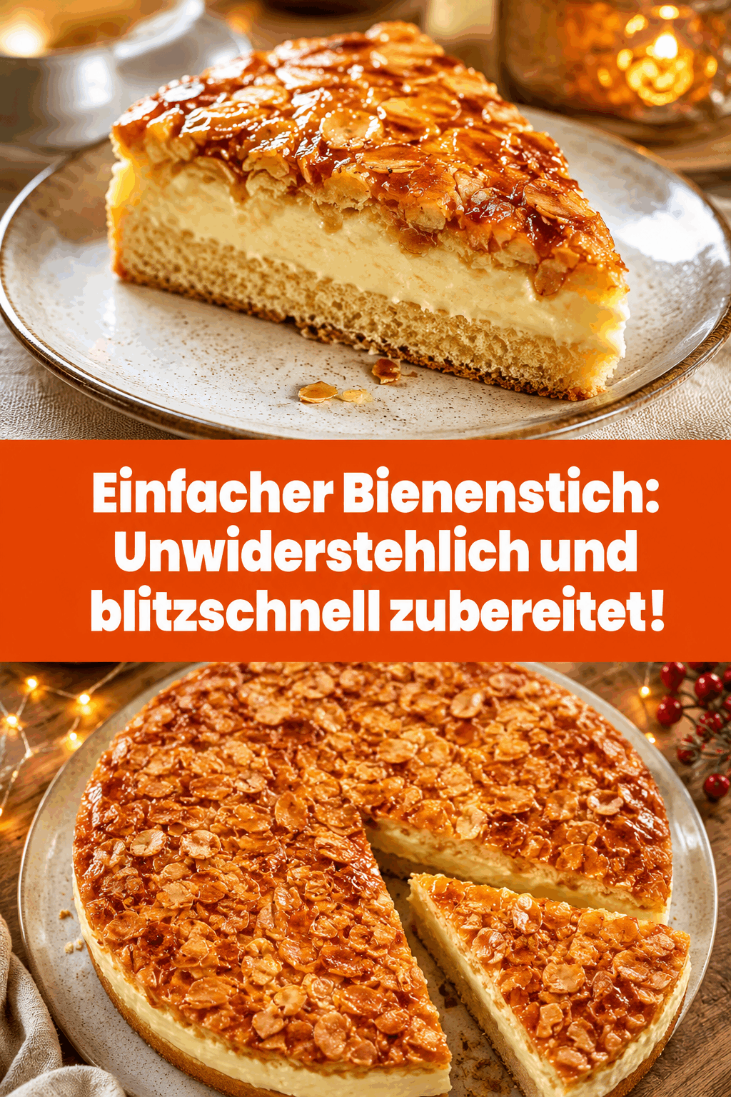 Einfacher Bienenstich: Unwiderstehlich und blitzschnell zubereitet!