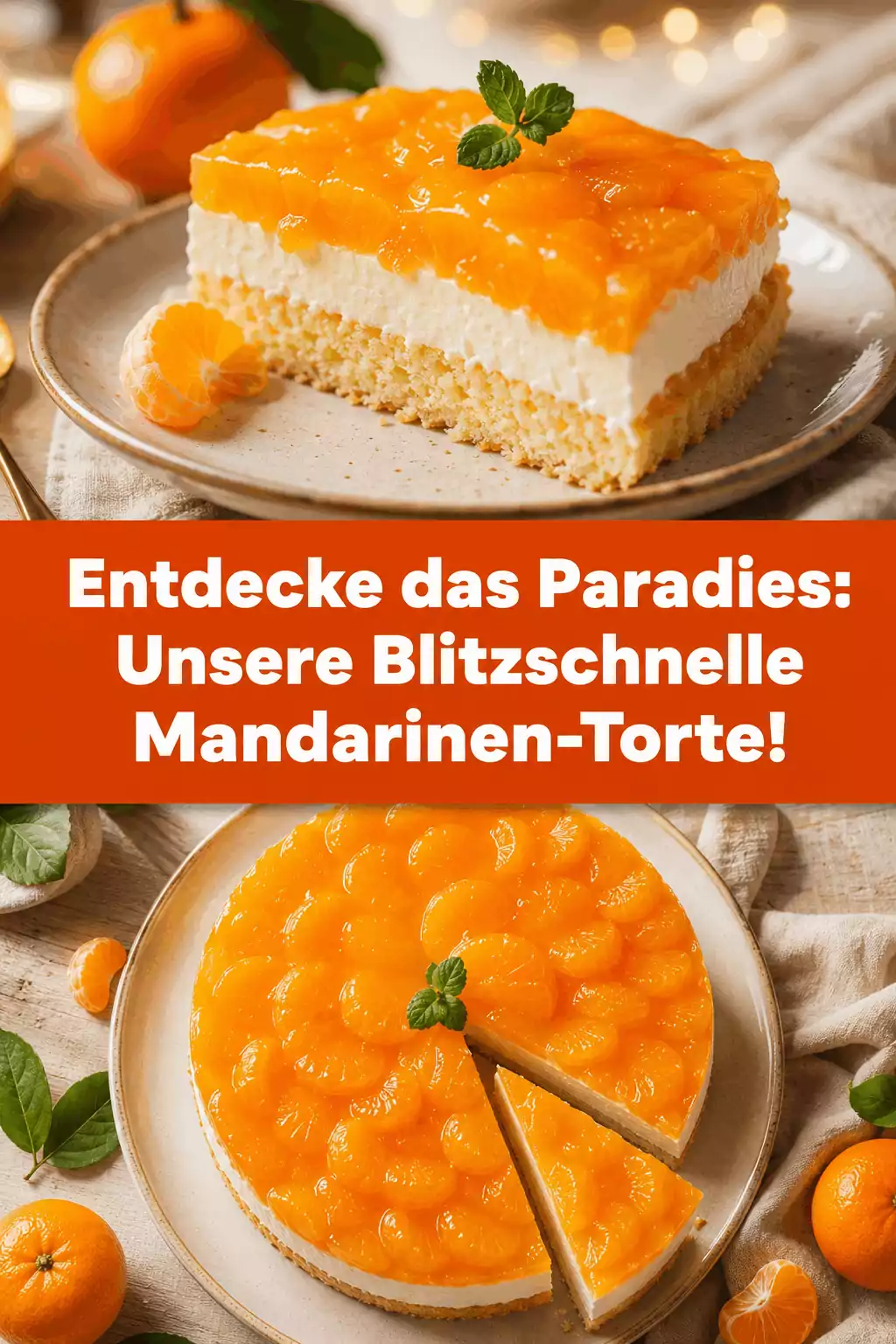 Entdecke das Paradies: Unsere Blitzschnelle Mandarinen-Torte!