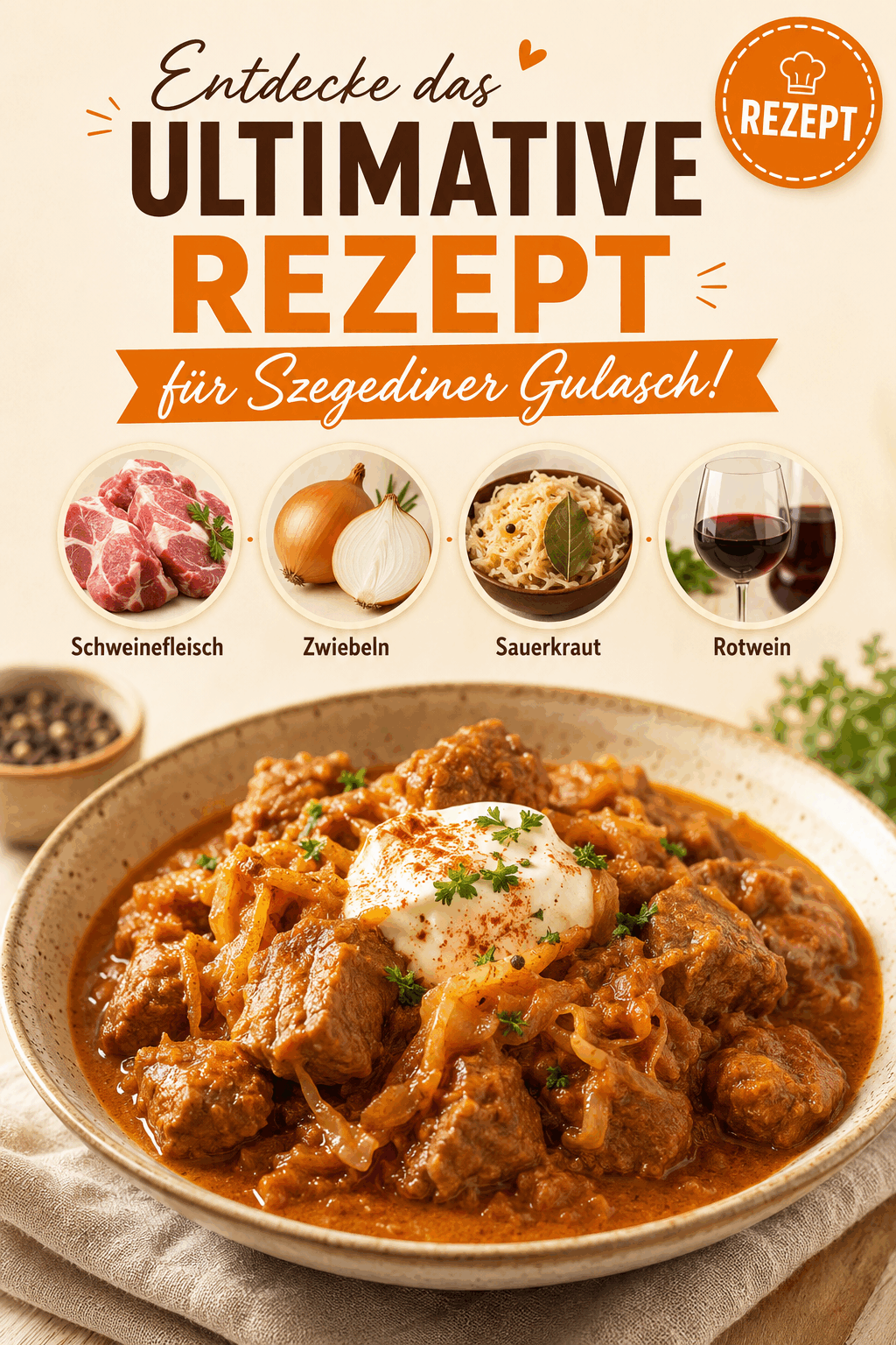 Entdecke das Ultimative Rezept für Szegediner Gulasch!