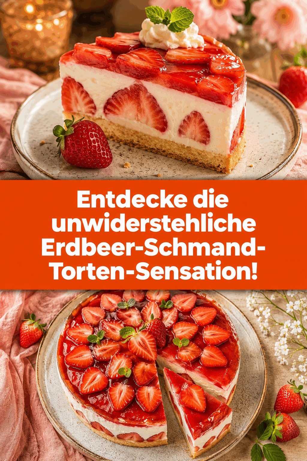 Entdecke die unwiderstehliche Erdbeer-Schmand-Torten-Sensation!