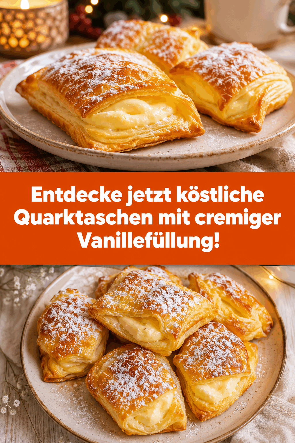 Entdecke jetzt köstliche Quarktaschen mit cremiger Vanillefüllung!