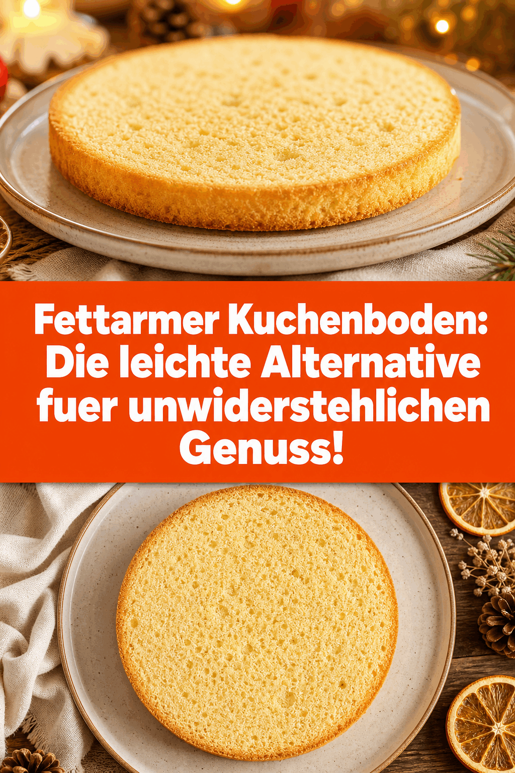 Fettarmer Kuchenboden: Die leichte Alternative für unwiderstehlichen Genuss!