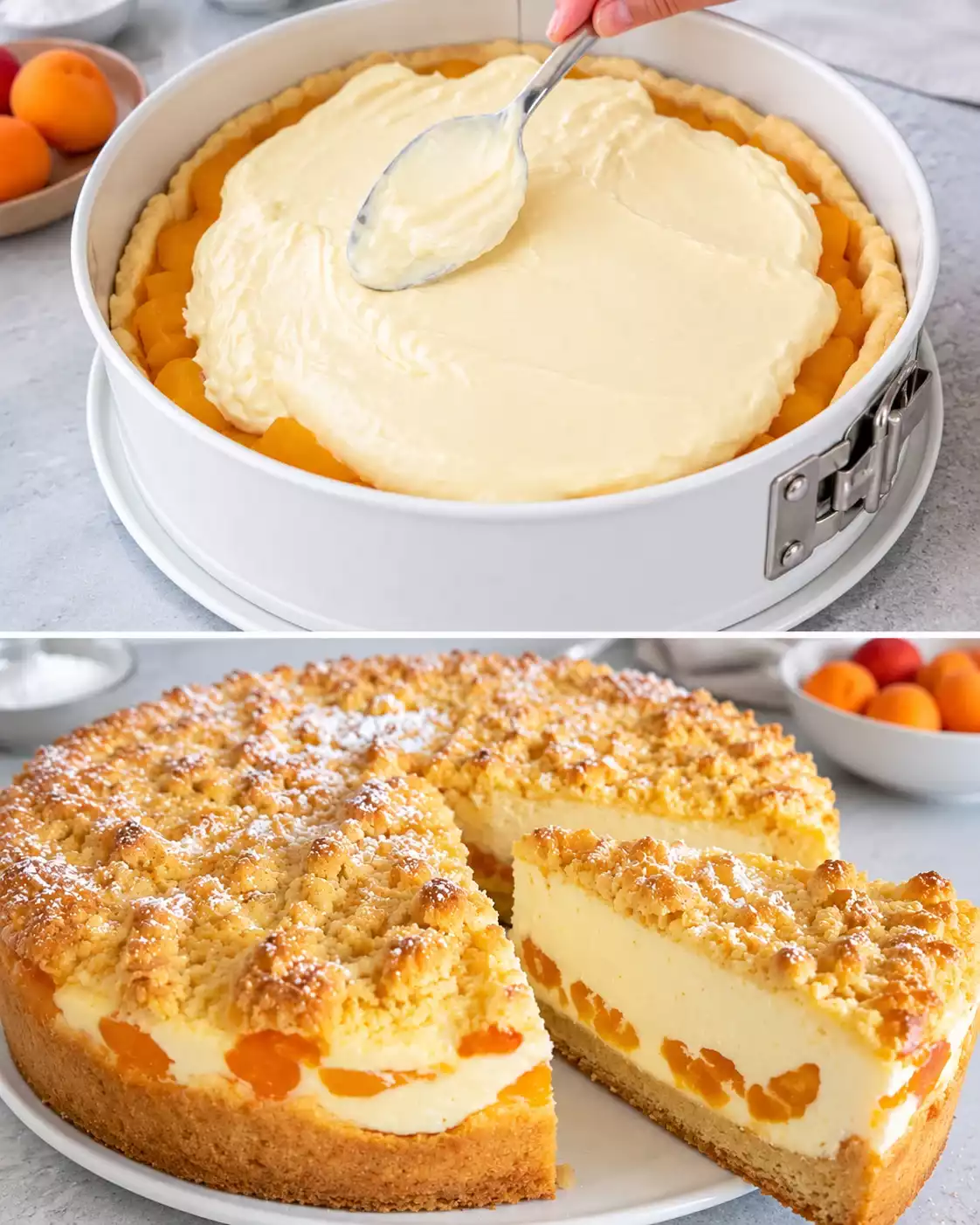 Fruchtiger Kuchen mit knusprigen Streuseln