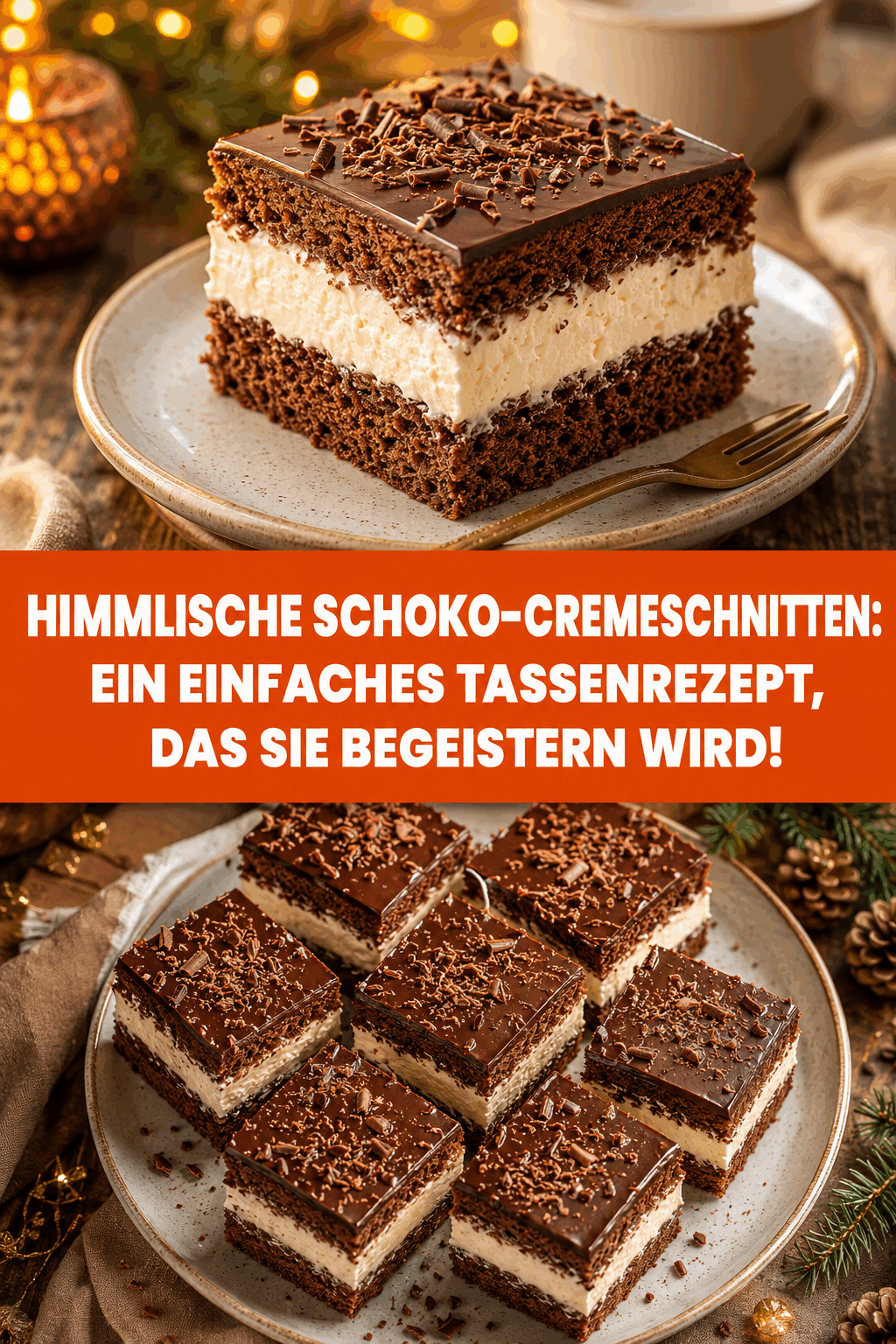 HIMMLISCHE SCHOKO-CREMESCHNITTEN: EIN EINFACHES TASSENREZEPT, DAS SIE BEGEISTERN WIRD!