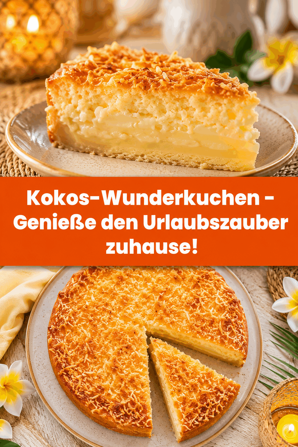 Kokos-Wunderkuchen – Genieße den Urlaubszauber zuhause!
