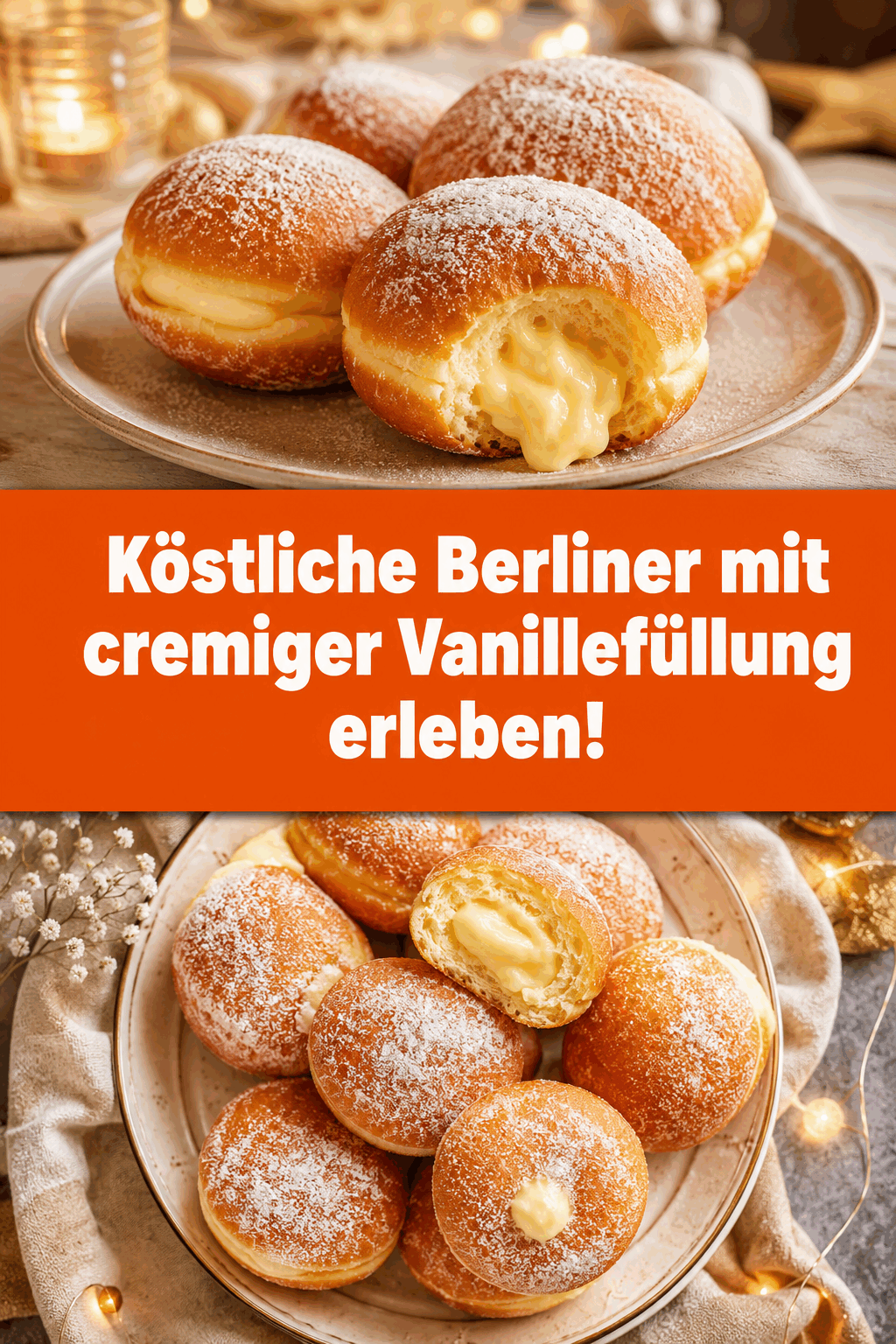 Köstliche Berliner mit cremiger Vanillefüllung erleben!