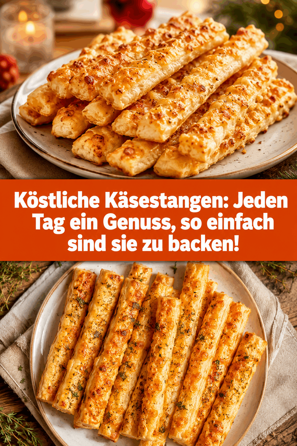 Köstliche Käsestangen: Jeden Tag ein Genuss, so einfach sind sie zu backen!