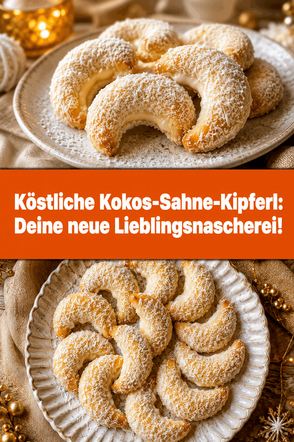 Köstliche Kokos-Sahne-Kipferl: Deine neue Lieblingsnascherei!