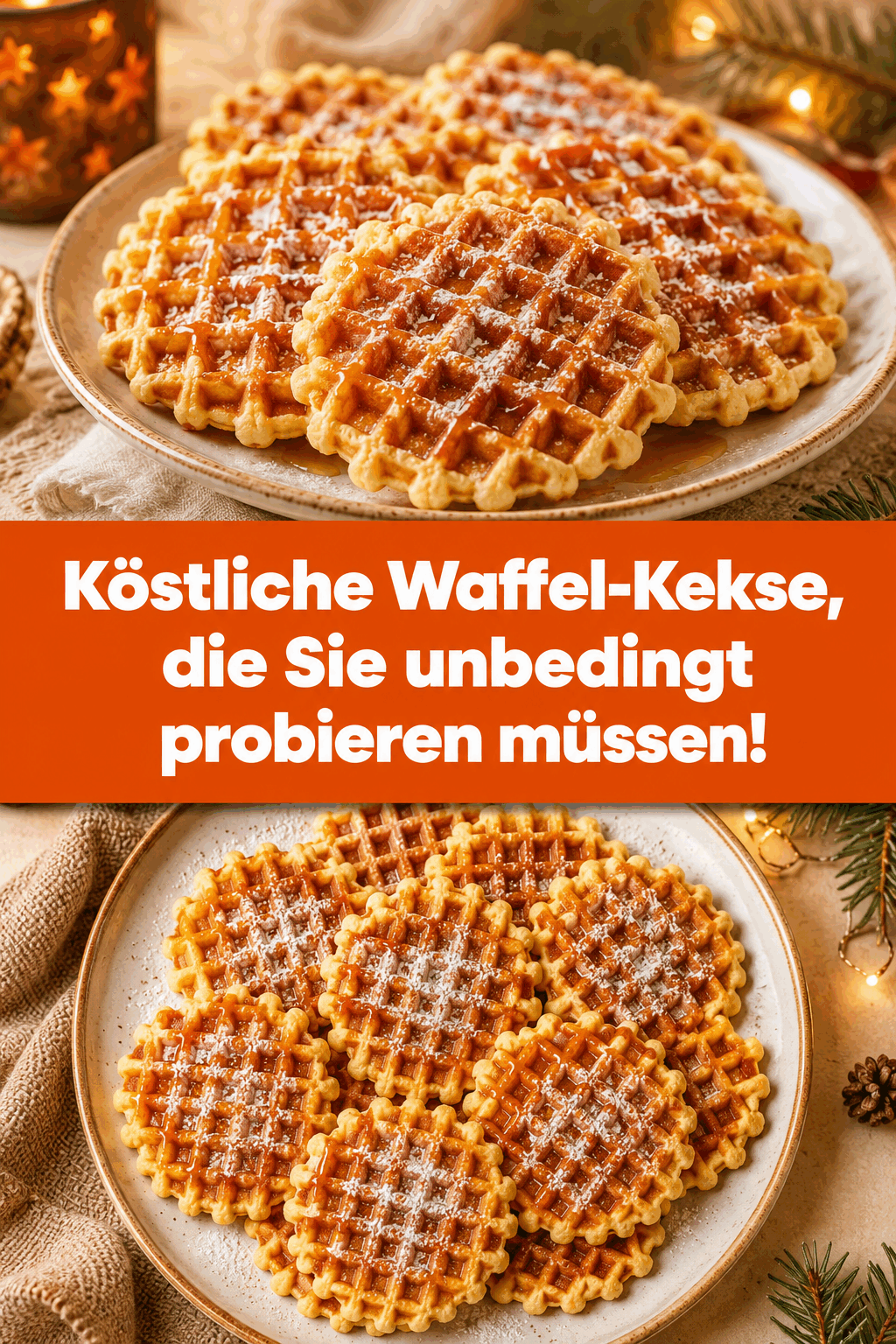 Köstliche Waffel-Kekse, die Sie unbedingt probieren müssen!