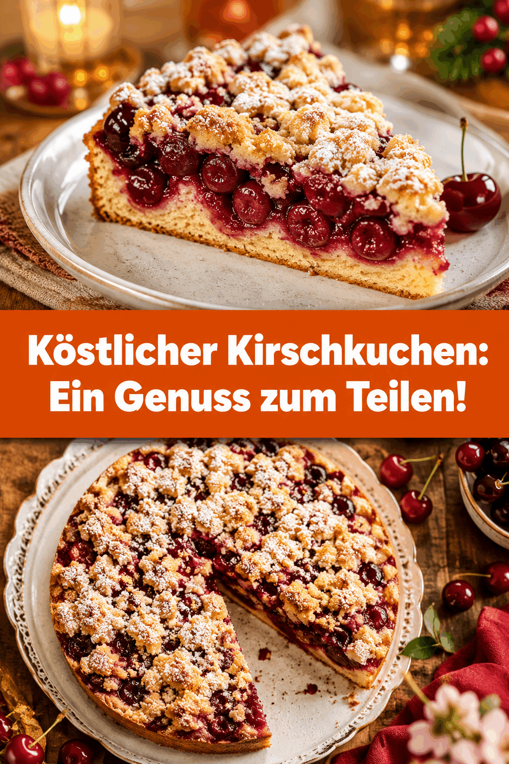 Köstlicher Kirschkuchen: Ein Genuss zum Teilen!