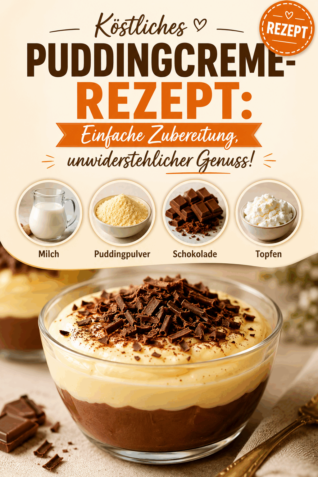Köstliches Puddingcreme-Rezept: Einfache Zubereitung, unwiderstehlicher Genuss!