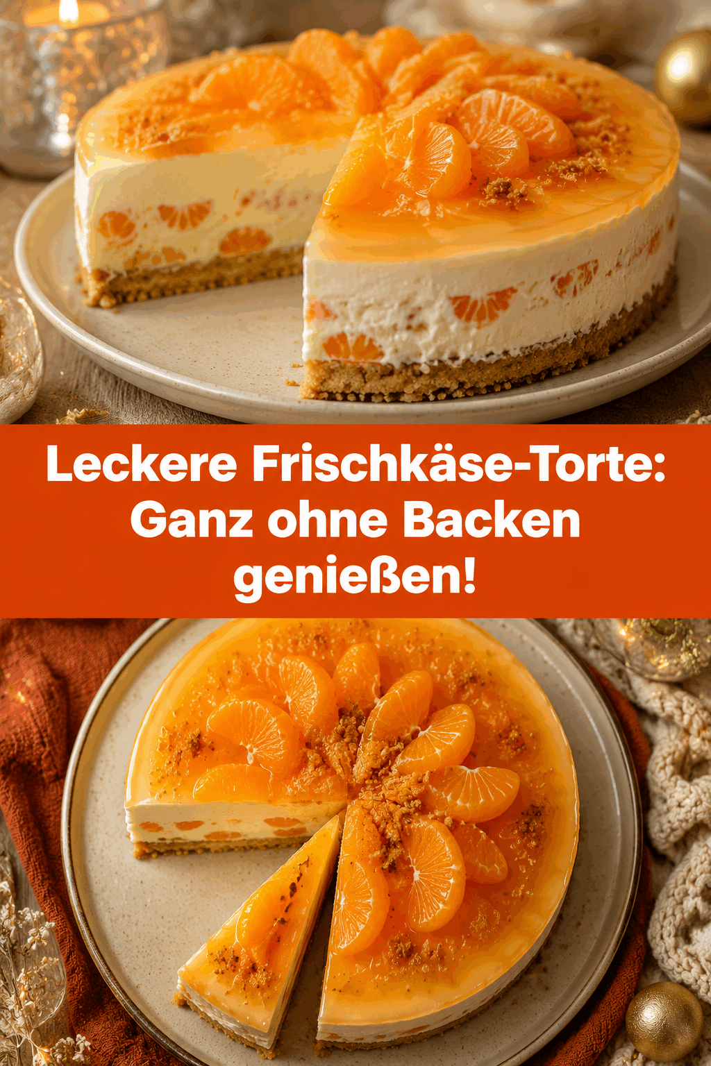 Leckere Frischkäse-Torte: Ganz ohne Backen genießen!