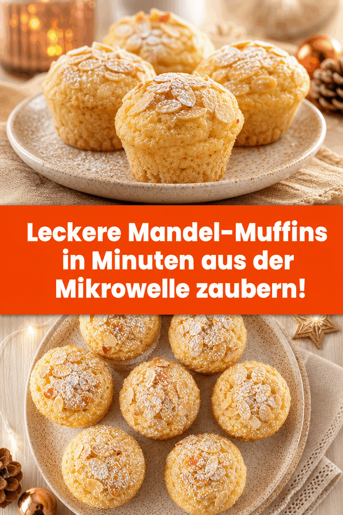 Leckere Mandel-Muffins in Minuten aus der Mikrowelle zaubern!