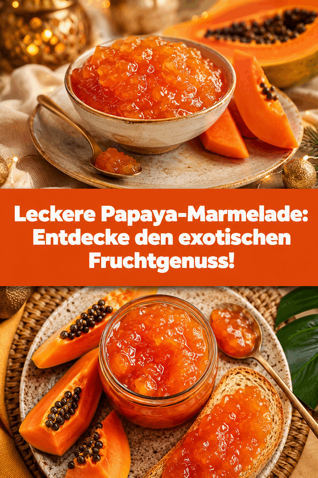 Leckere Papaya-Marmelade: Entdecke den exotischen Fruchtgenuss!