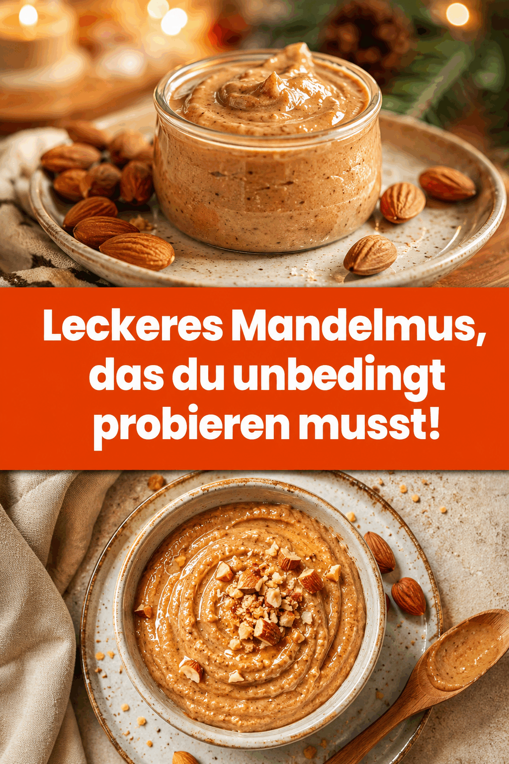 Leckeres Mandelmus, das du unbedingt probieren musst!