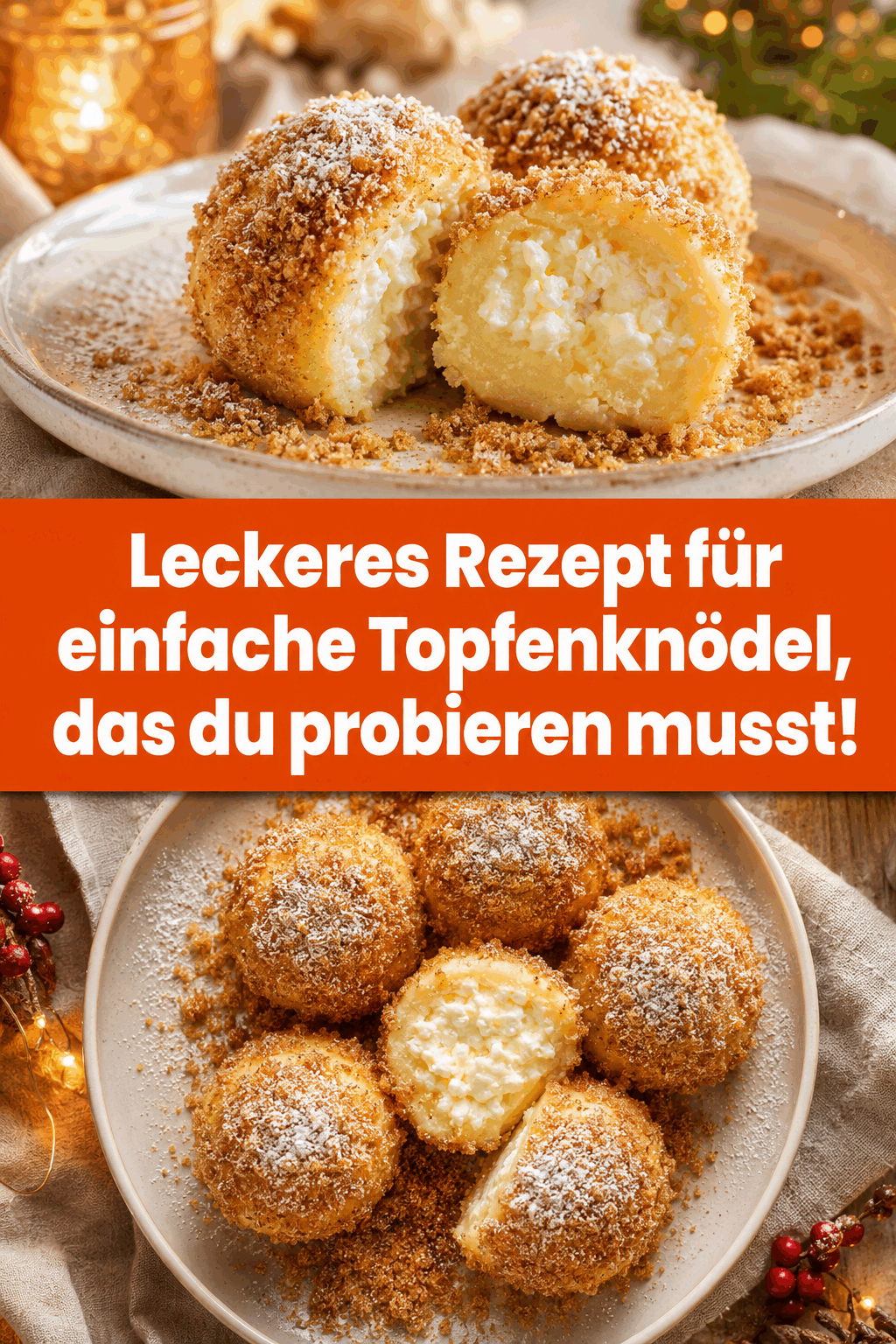 Leckeres Rezept für einfache Topfenknödel, das du probieren musst!
