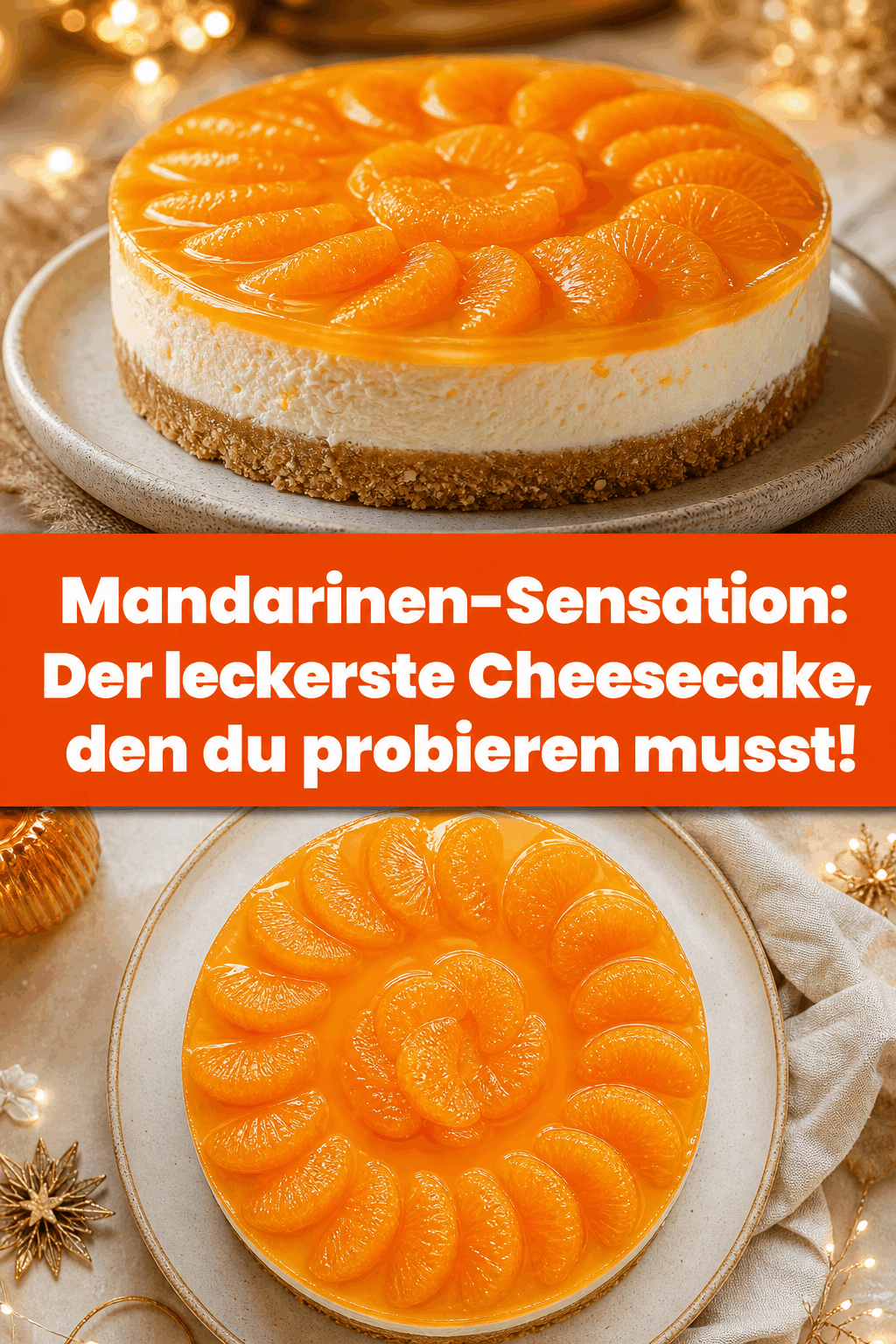 Mandarinen-Sensation: Der leckerste Cheesecake, den du probieren musst!