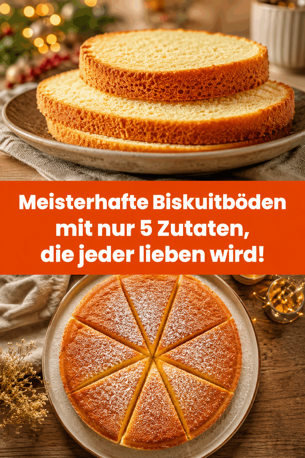 Meisterhafte Biskuitböden mit nur 5 Zutaten, die jeder lieben wird!