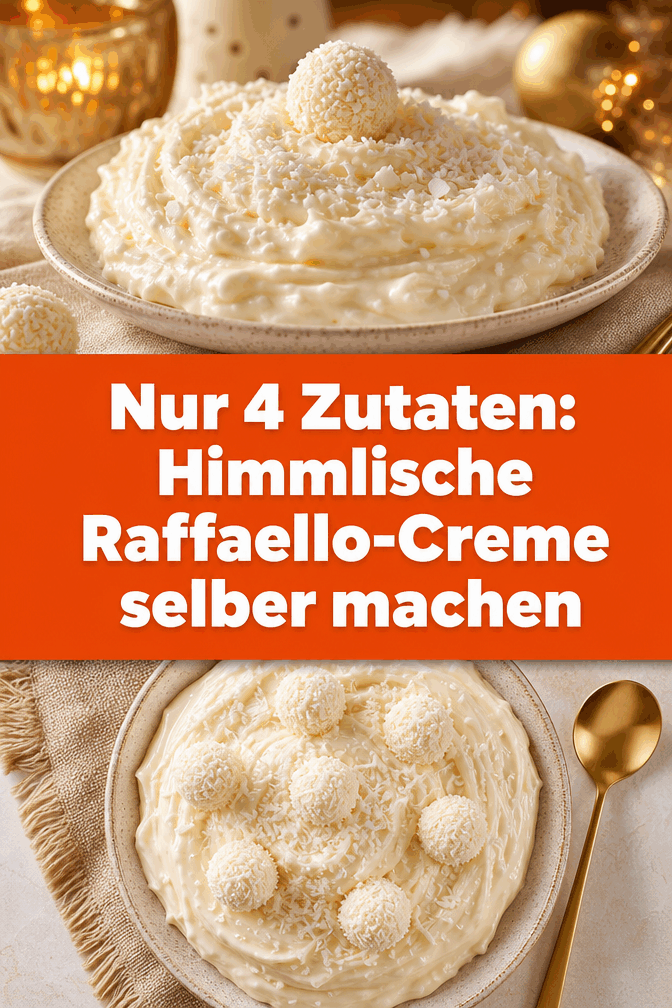Nur 4 Zutaten: Himmlische Raffaello-Creme selber machen