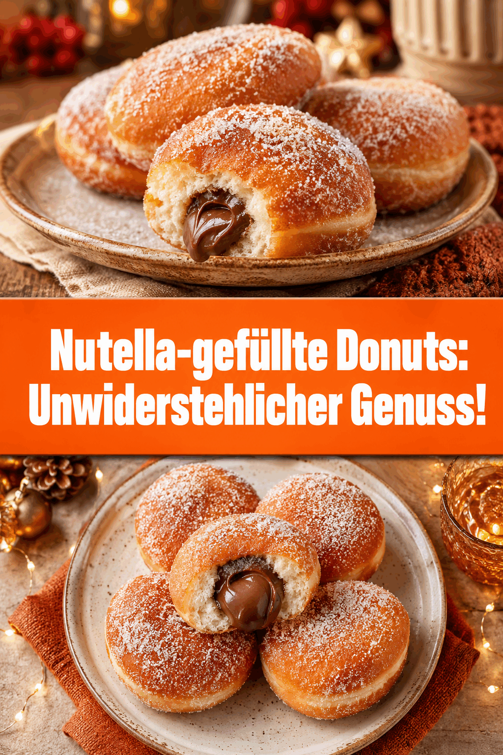 Nutella-gefüllte Donuts: Unwiderstehlicher Genuss!