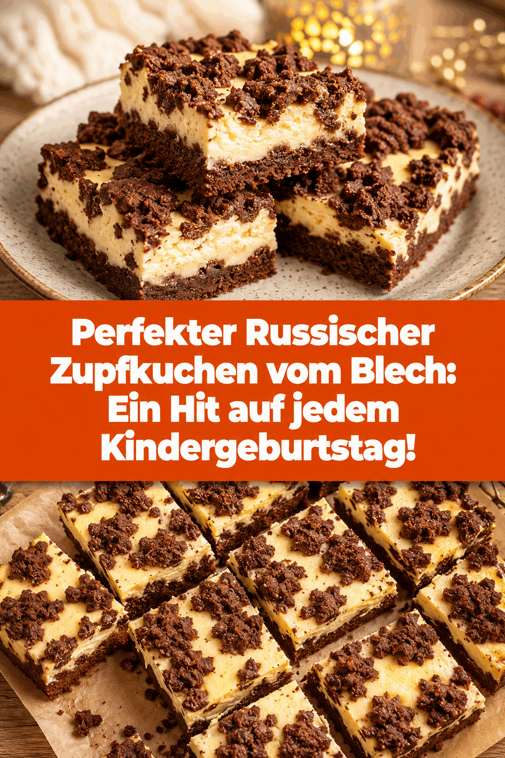Perfekter Russischer Zupfkuchen vom Blech: Ein Hit auf jedem Kindergeburtstag!