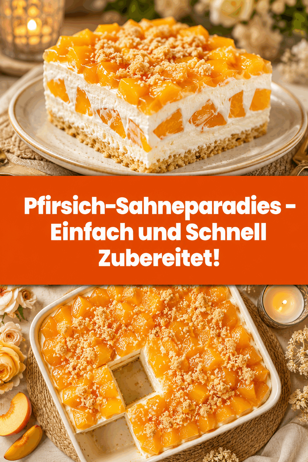 Pfirsich-Sahneparadies – Einfach und Schnell Zubereitet!