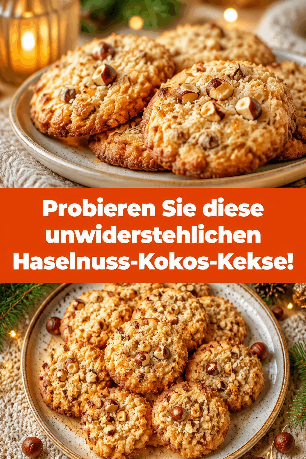 Probieren Sie diese unwiderstehlichen Haselnuss-Kokos-Kekse!