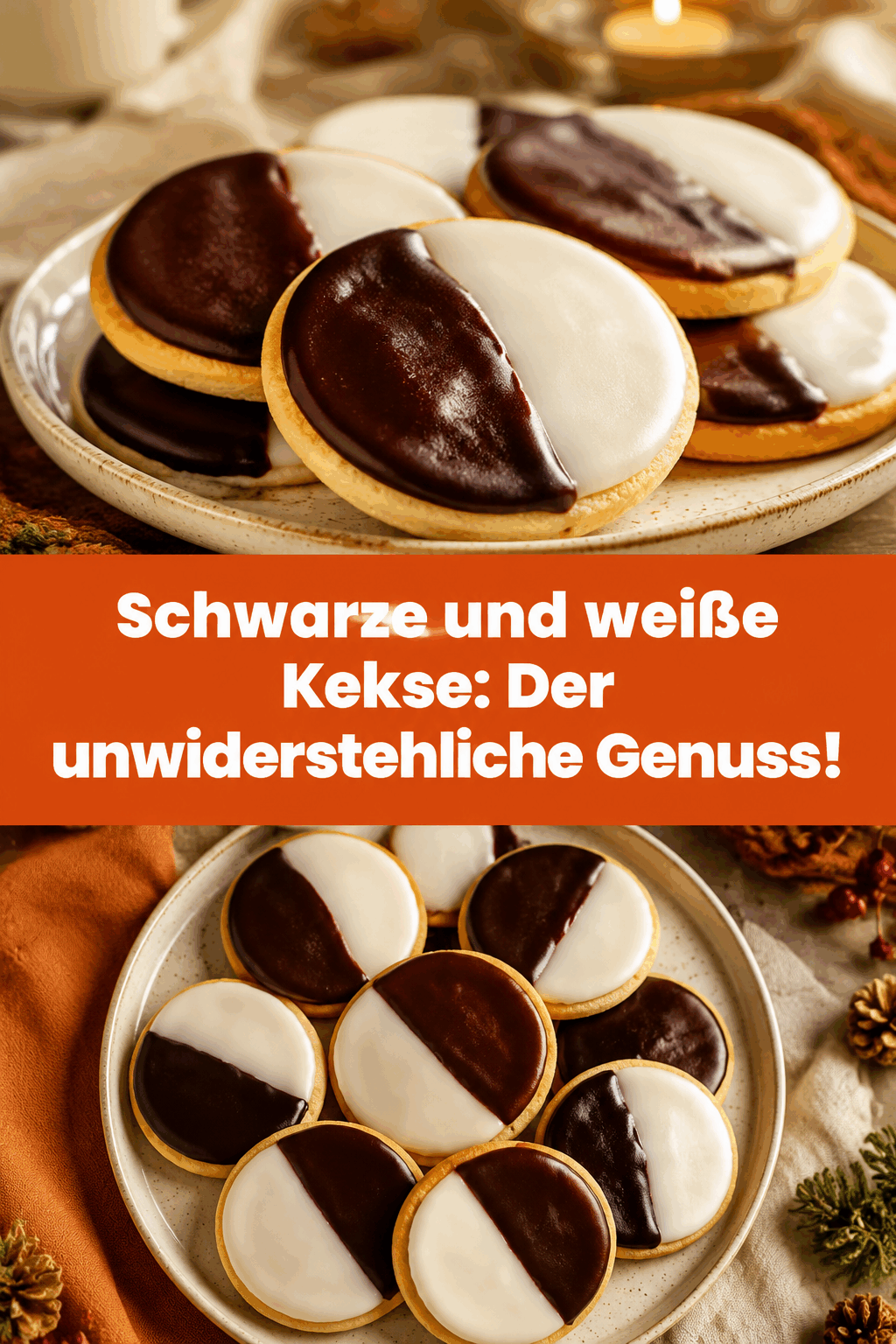 Schwarze und weiße Kekse: Der unwiderstehliche Genuss!