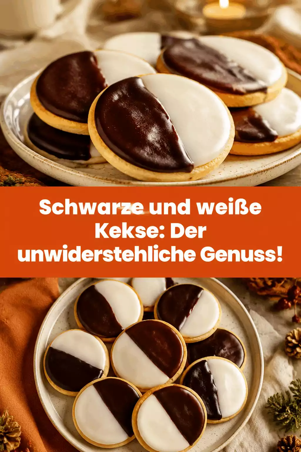 Schwarze und weiße Kekse: Der unwiderstehliche Genuss!