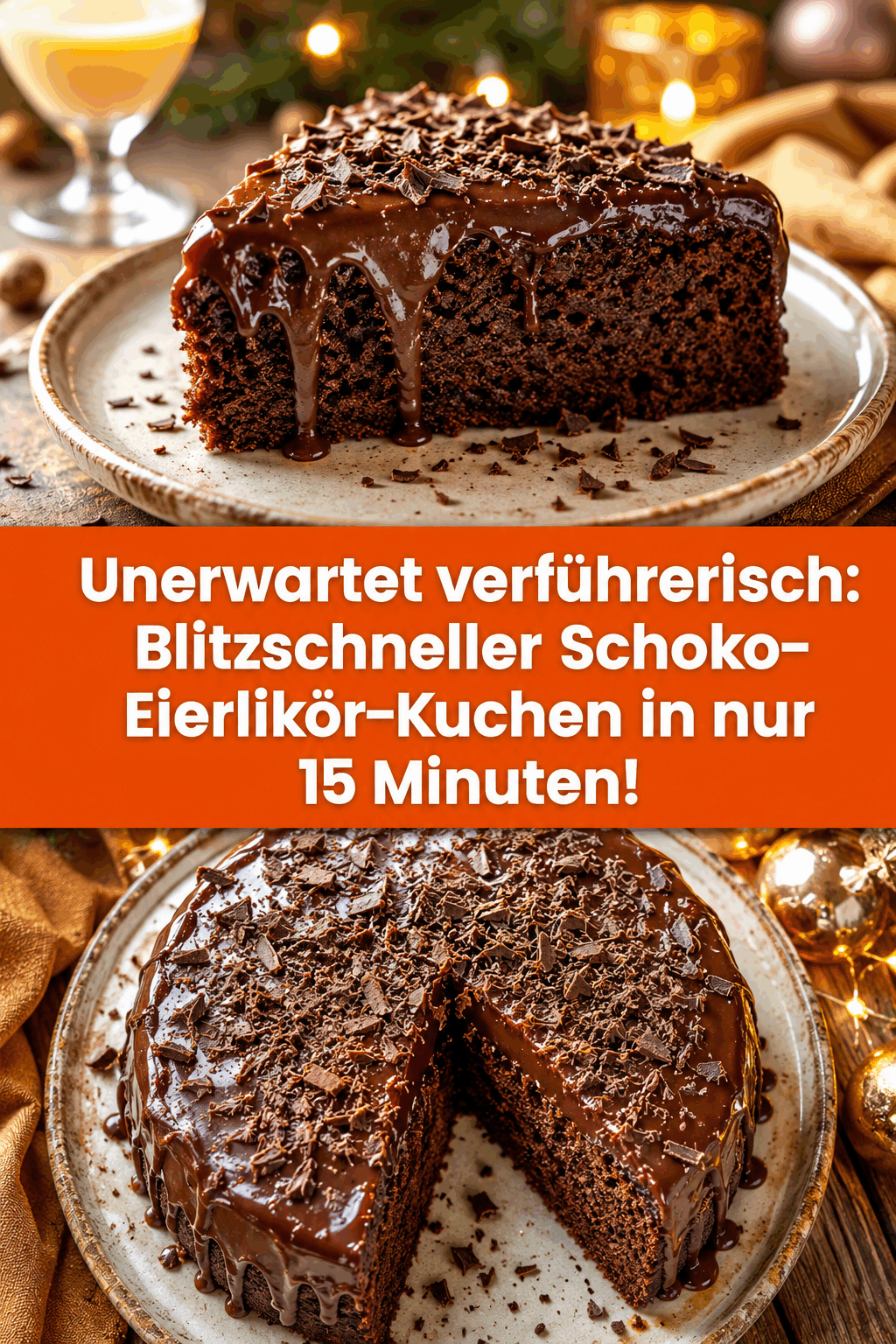 Unerwartet verführerisch: Blitzschneller Schoko-Eierlikör-Kuchen in nur 15 Minuten!
