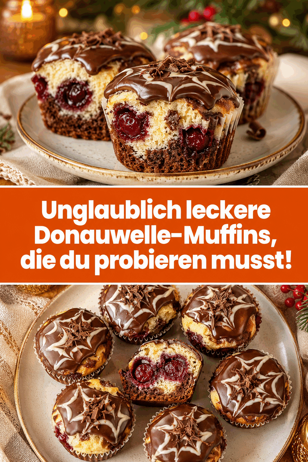 Unglaublich leckere Donauwelle-Muffins, die du probieren musst!