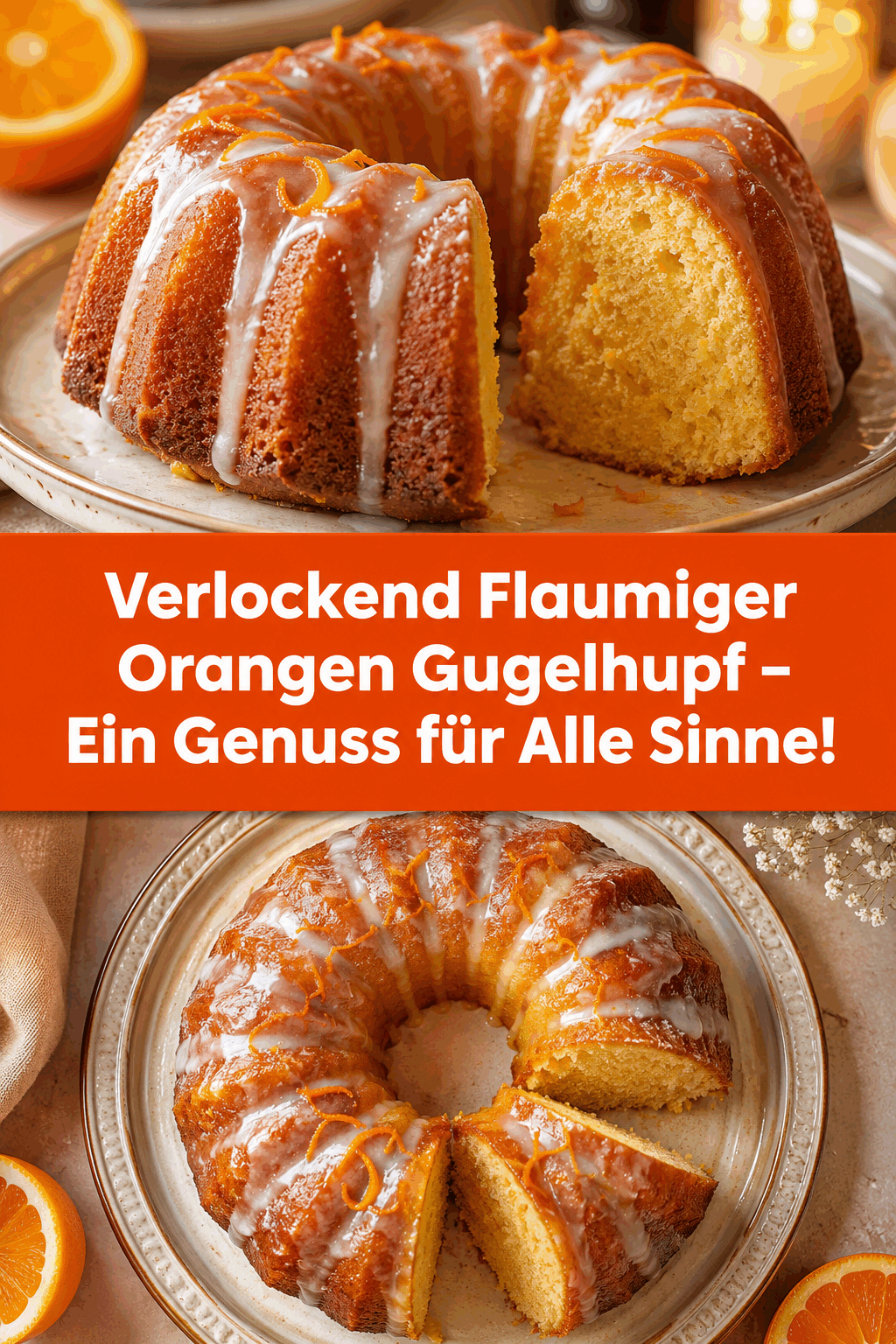 Verlockend Flaumiger Orangen Gugelhupf – Ein Genuss für Alle Sinne!