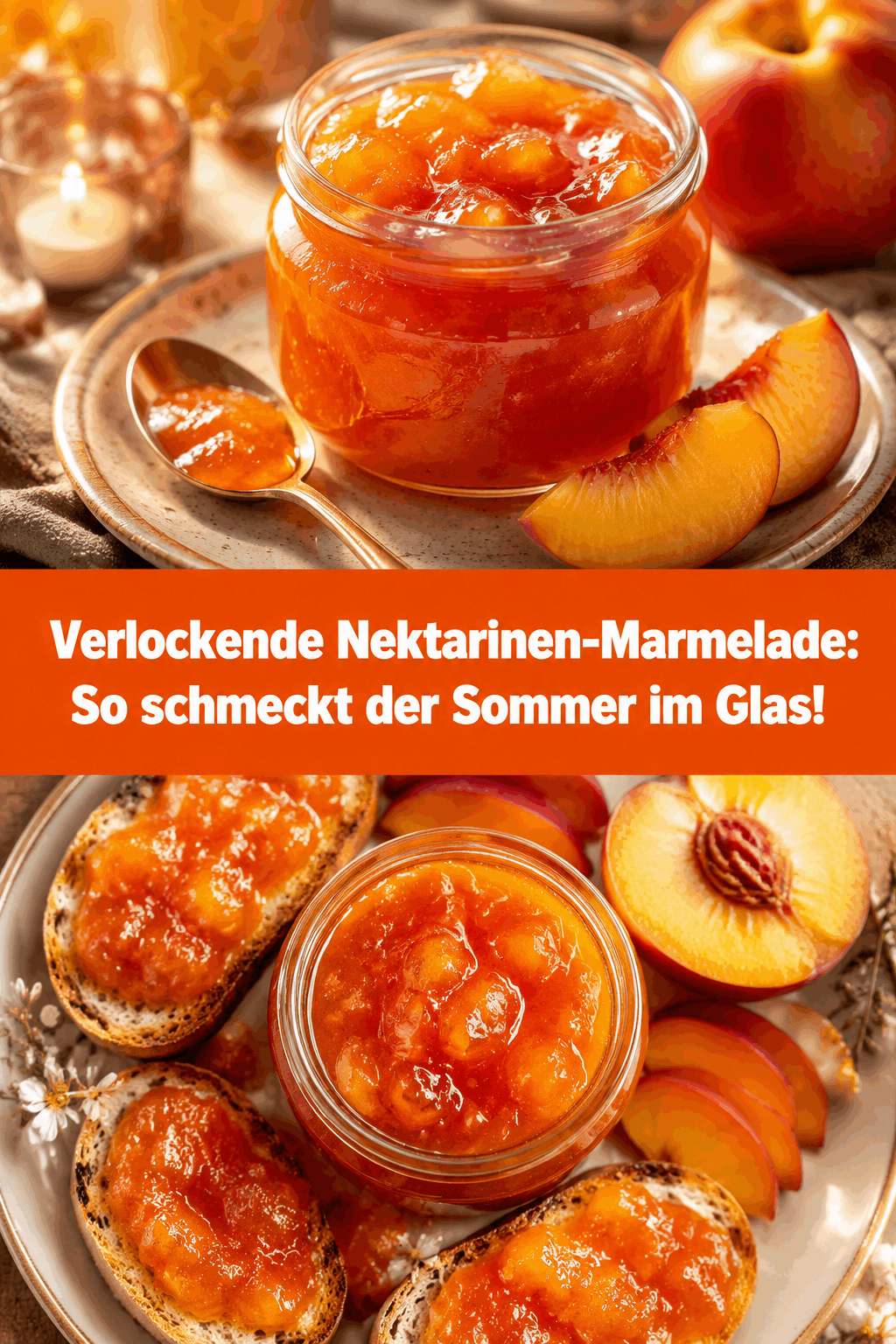 Verlockende Nektarinen-Marmelade: So schmeckt der Sommer im Glas!