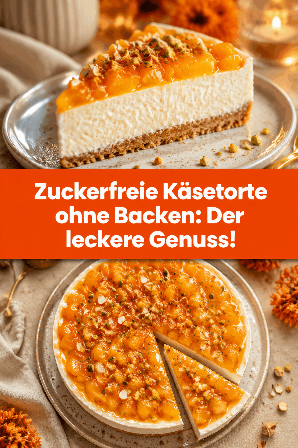 Zuckerfreie Käsetorte ohne Backen: Der leckere Genuss!