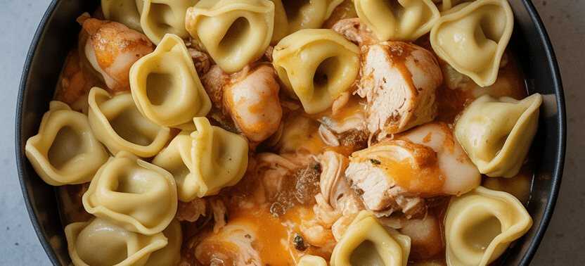 10 Minuten Hähnchen Tortellini mit 200 g Schmand