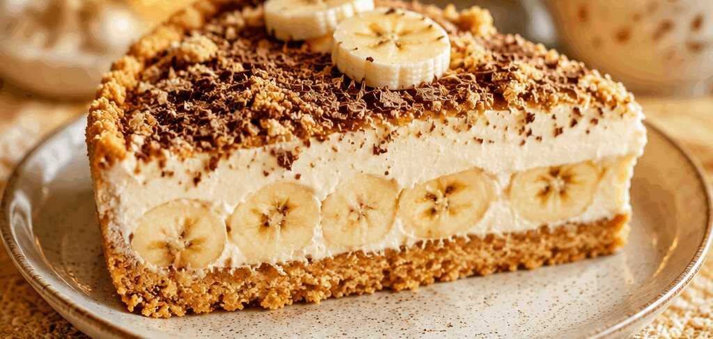 10-Minuten-Bananenkuchen ohne Backen, der alle begeistert! – so sieht es fertig aus