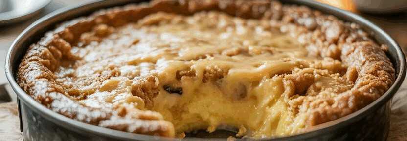 15 Minuten Vanillepudding Streuselkuchen vom Blech – so sieht es fertig aus