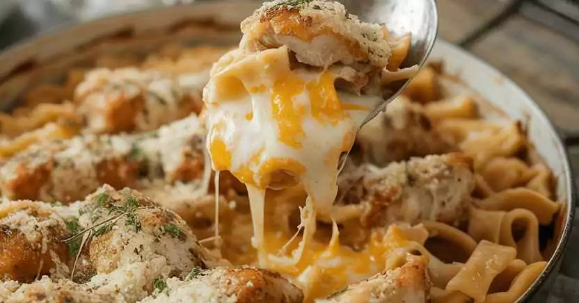 20 Minuten “Heirate mich” Hähnchen Pasta mit 50g Parmesan