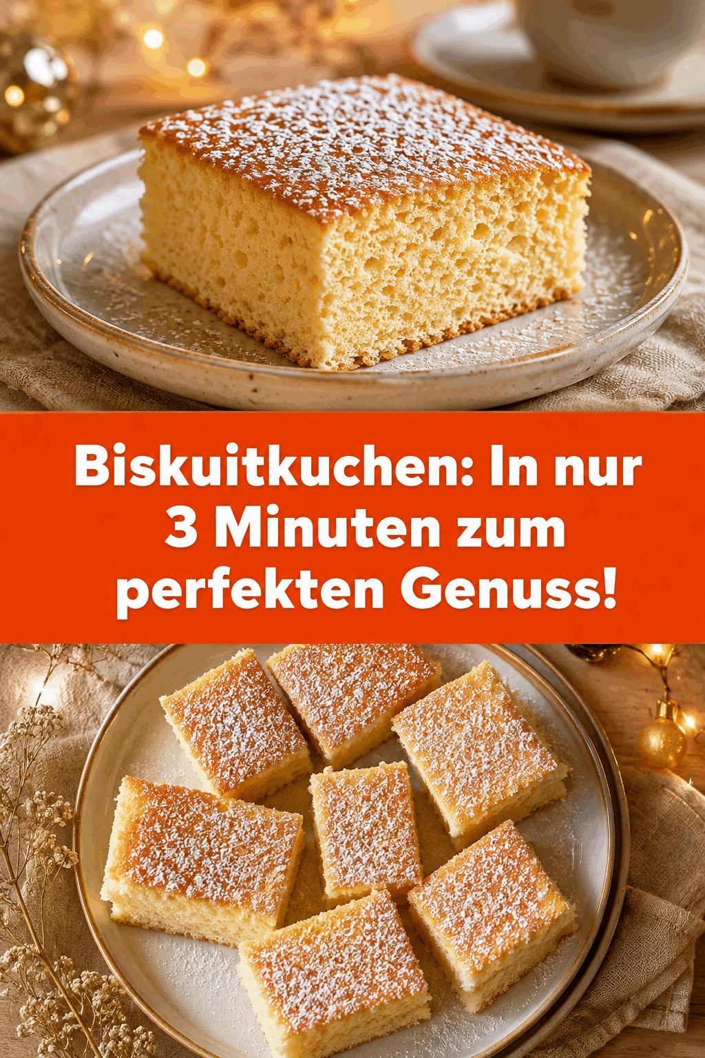 Biskuitkuchen: In nur 3 Minuten zum perfekten Genuss!