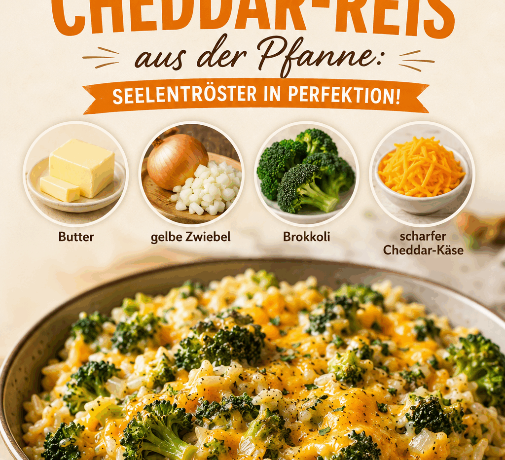 Brokkoli-Cheddar-Reis aus der Pfanne: Seelentröster in Perfektion!
