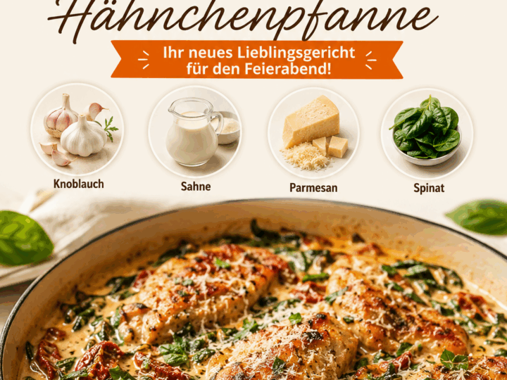 Cremige Toskanische Hähnchenpfanne – Ihr neues Lieblingsgericht für den Feierabend!