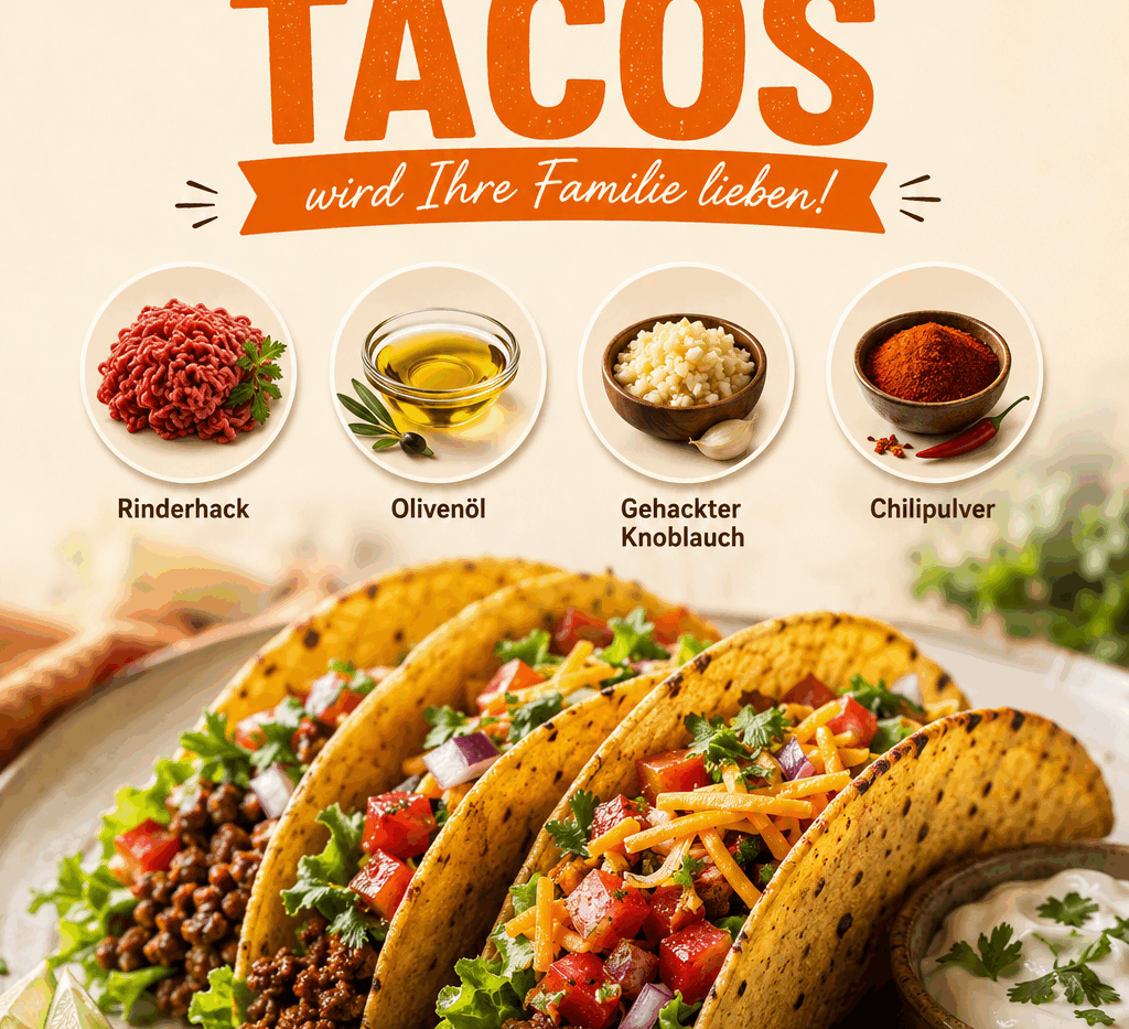 Diese genialen Hackfleisch-Tacos wird Ihre Familie lieben!