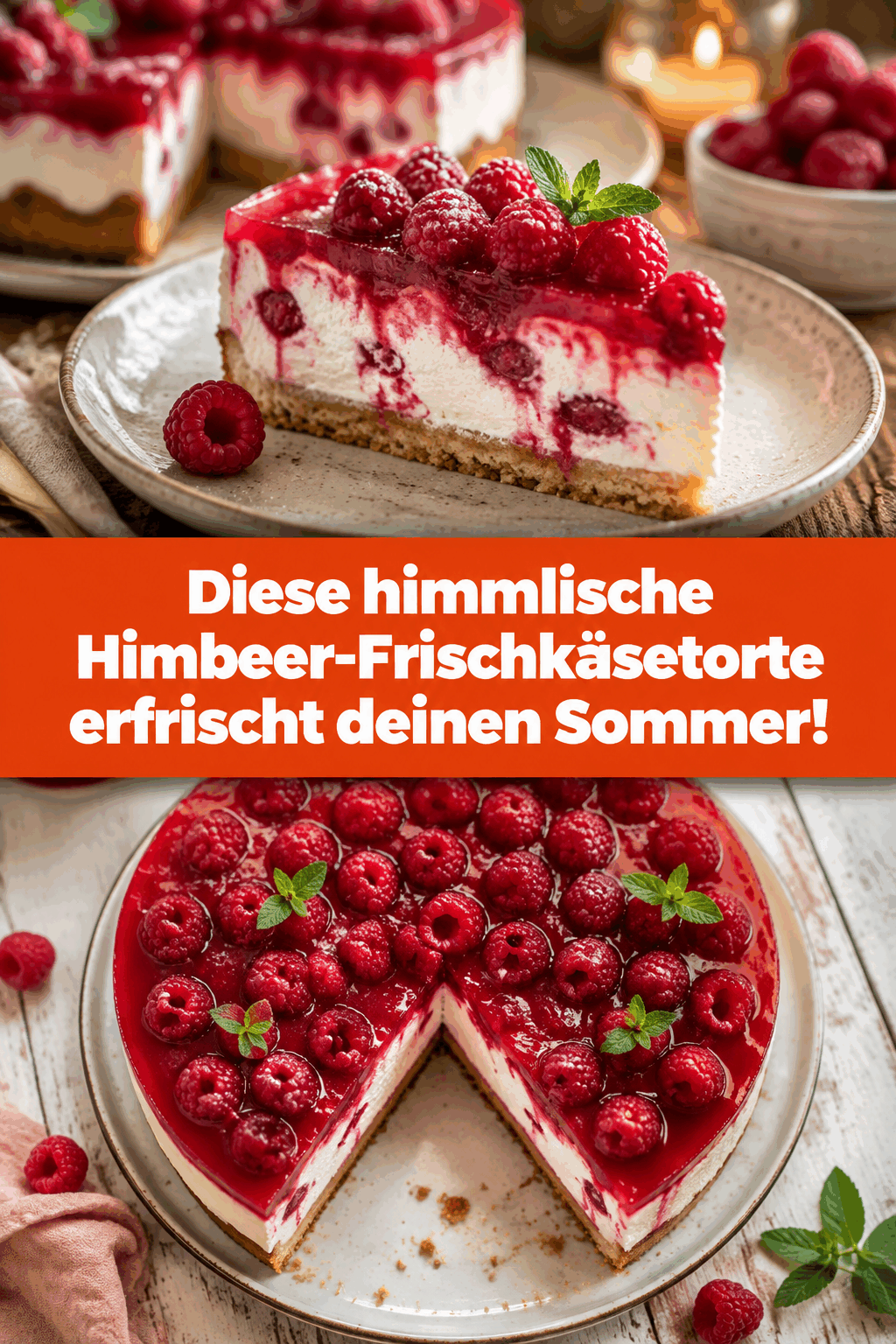 Diese himmlische Himbeer-Frischkäsetorte erfrischt deinen Sommer!