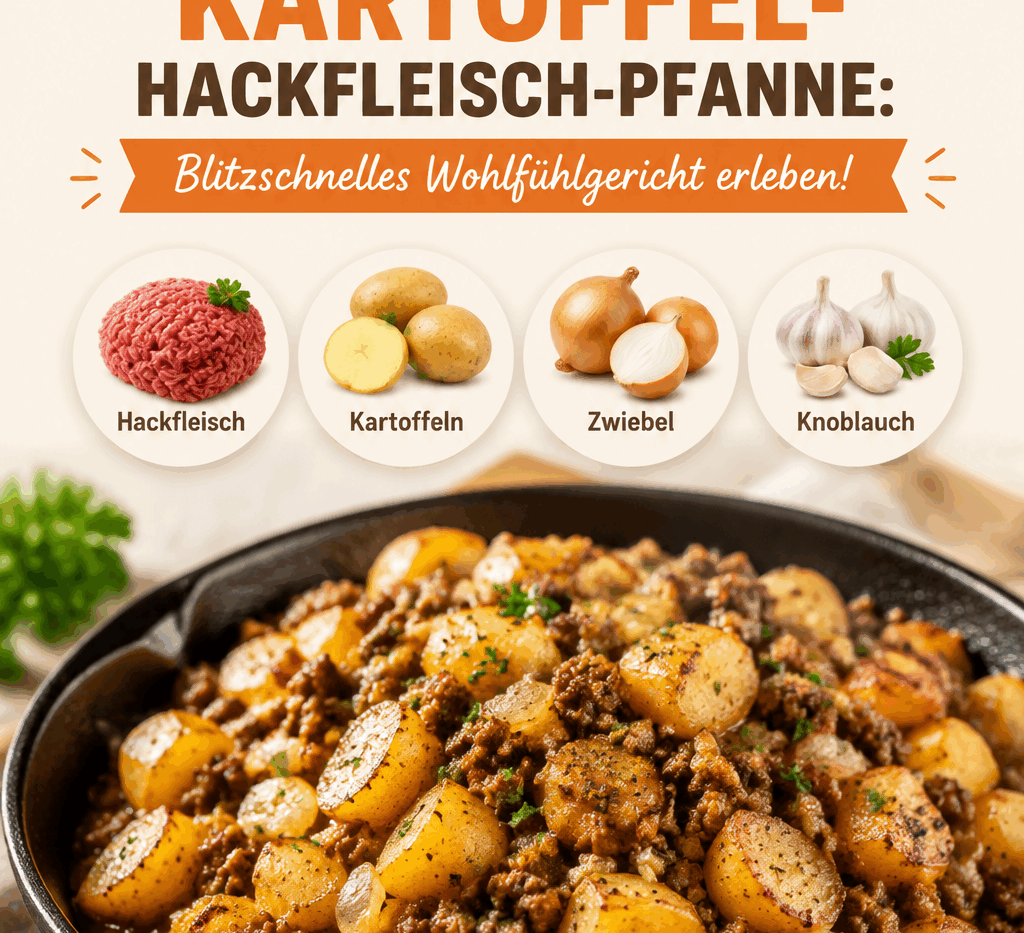 Einfache Kartoffel-Hackfleisch-Pfanne: Blitzschnelles Wohlfühlgericht erleben!