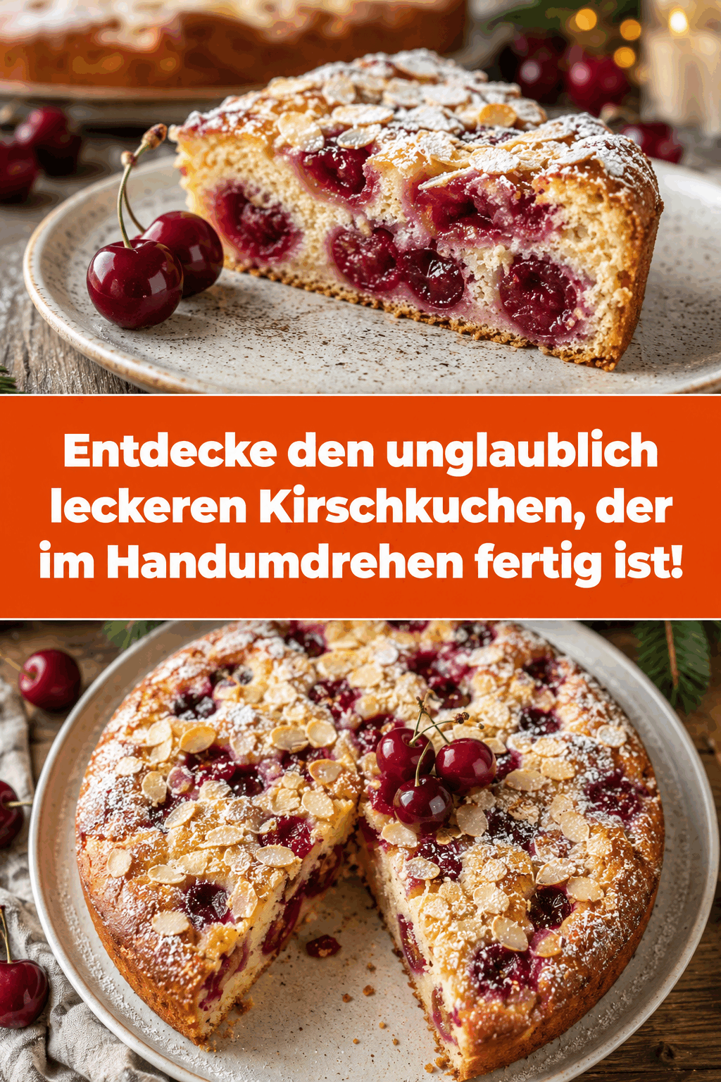 Entdecke den unglaublich leckeren Kirschkuchen, der im Handumdrehen fertig ist!