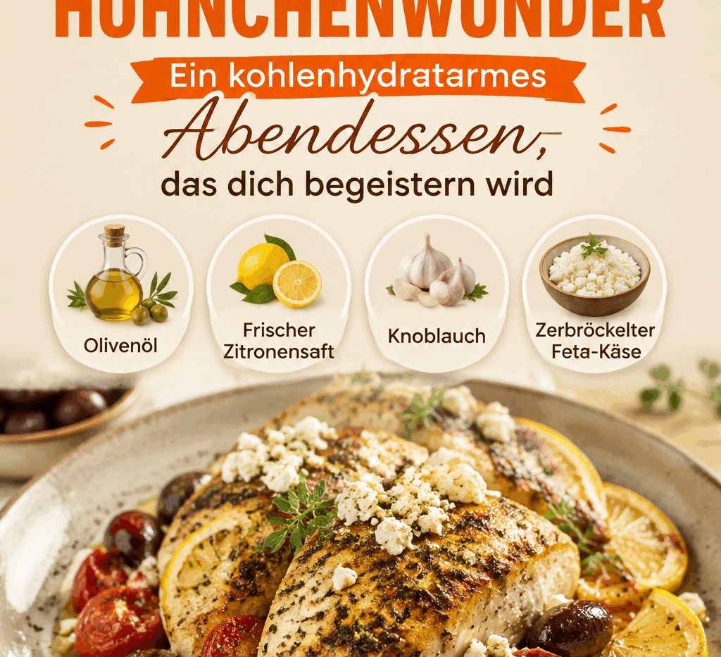 Griechisches Hühnchenwunder – Ein kohlenhydratarmes Abendessen, das dich begeistern wird
