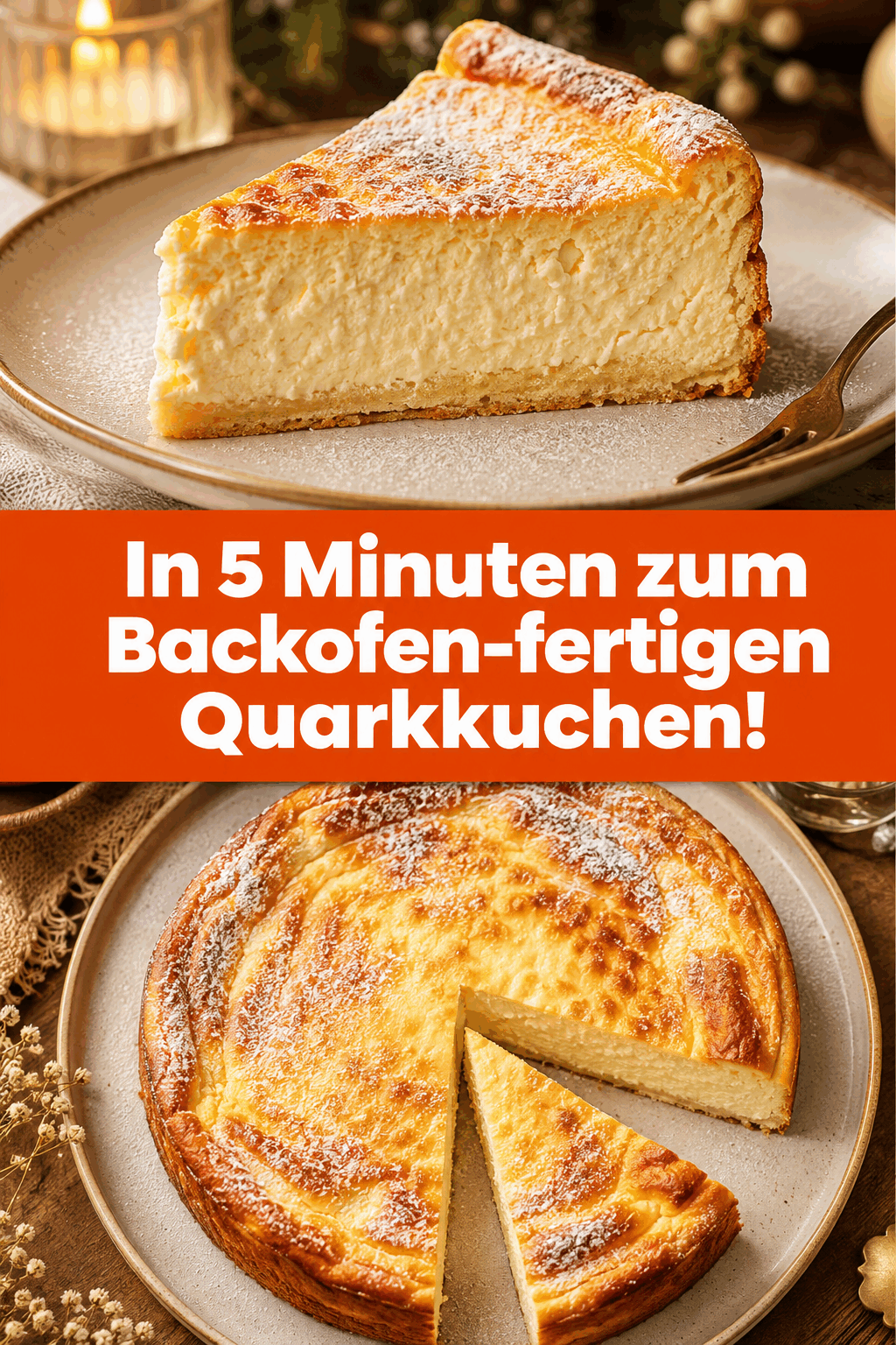 In 5 Minuten zum Backofen-fertigen Quarkkuchen!
