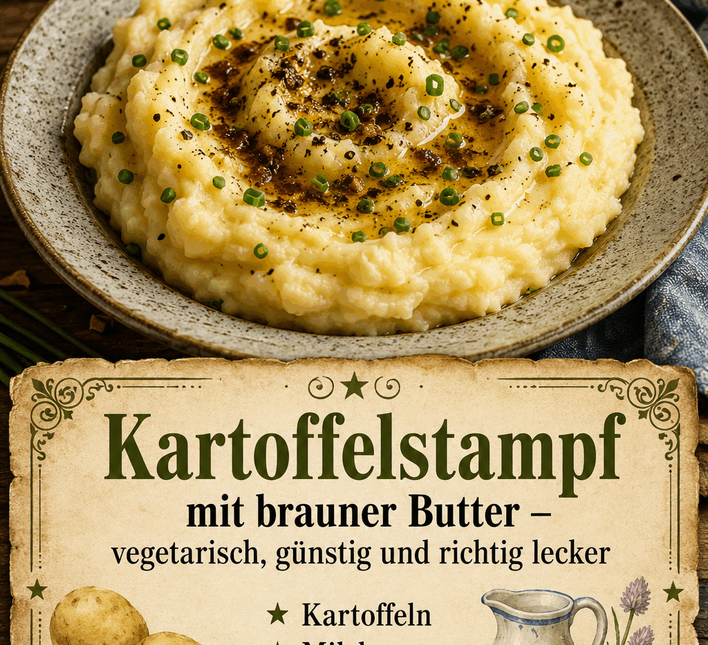 Kartoffelstampf mit brauner Butter – vegetarisch, günstig und richtig lecker